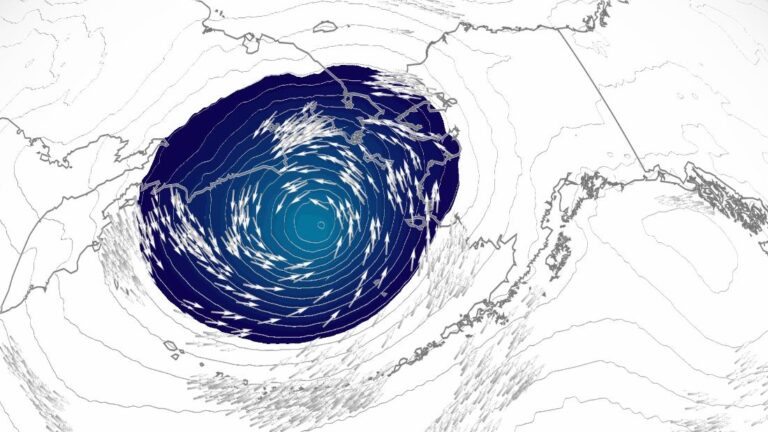 Alaska braces for storm that could bring 50-foot waves and hurricane-force winds