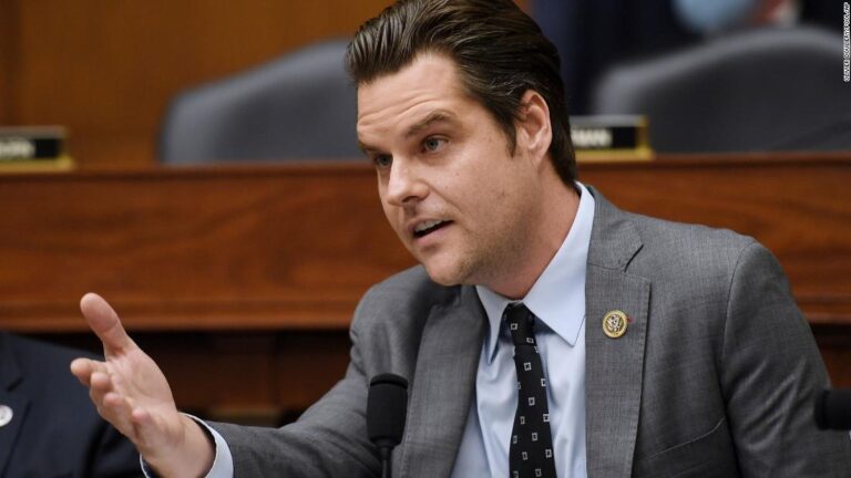 DOJ prosecutors recommend against charging Rep. Gaetz in sex-trafficking probe