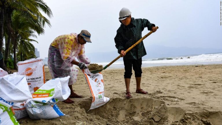 Tens of thousands evacuated as Typhoon Noru makes landfall in Vietnam’s Da Nang