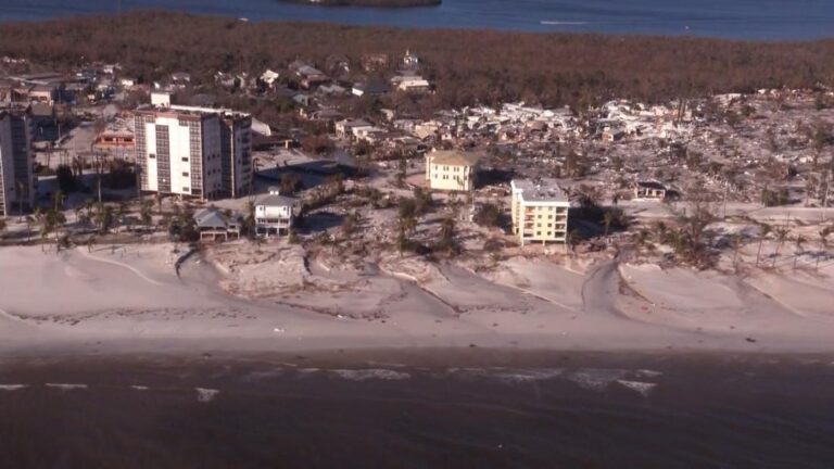‘There used to be houses here’: CNN flies above Ian devastation
