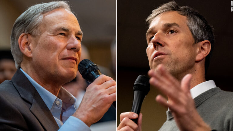 Abbott and O’Rourke clash over gun restrictions in lone Texas gubernatorial debate