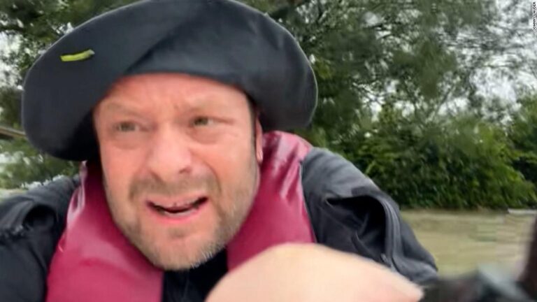 ‘I’ve been swimming forever’: Man fights through storm surge to save his mother