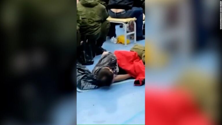 New social media video shows Russian recruits sleeping on yoga mats