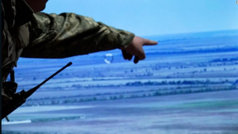 Ukrainian commanders show video of drone strikes on Russian targets