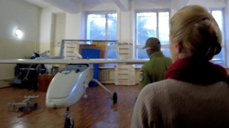 Ukrainian intelligence officer shows CNN downed alleged Iranian drone used by Russians