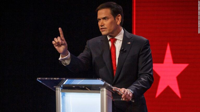 Moderator pushes Rubio to answer question on 2022 election results