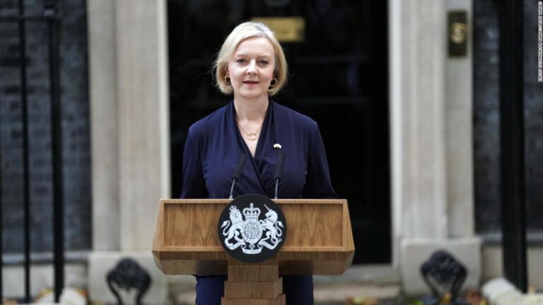 Watch UK PM Liz Truss’ resignation speech