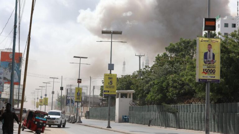 Explosions near Somalia’s education ministry kill 100 people