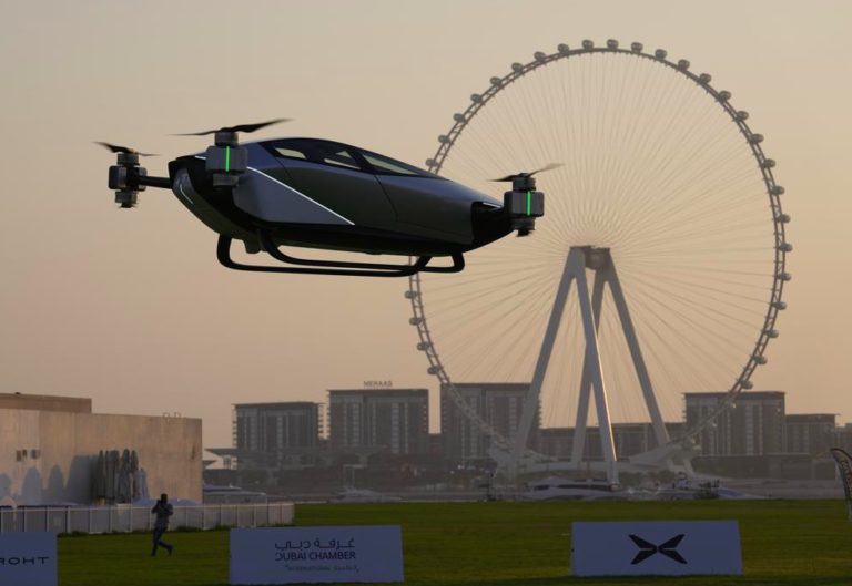 Chinese firm tests electric flying taxi in Dubai