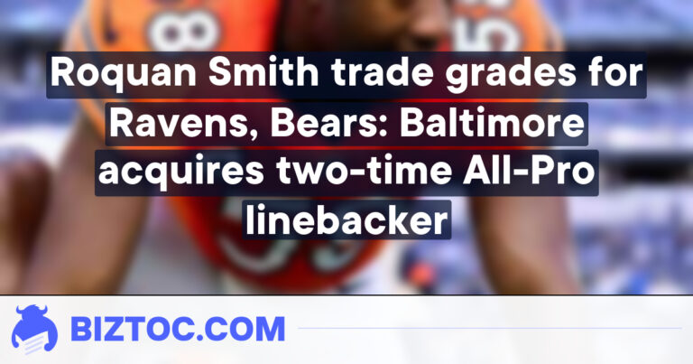 Roquan Smith trade grades for Ravens, Bears: Baltimore acquires two-time All-Pro linebacker