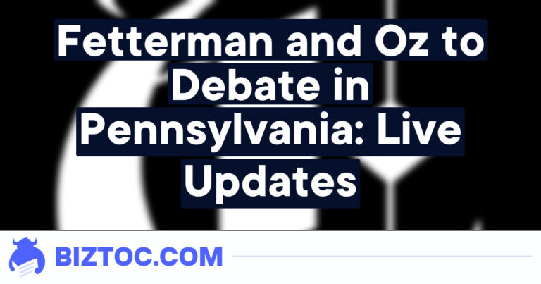 Fetterman and Oz to Debate in Pennsylvania: Live Updates