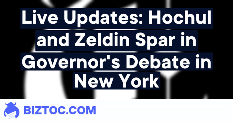 Live Updates: Hochul and Zeldin Spar in Governor’s Debate in New York