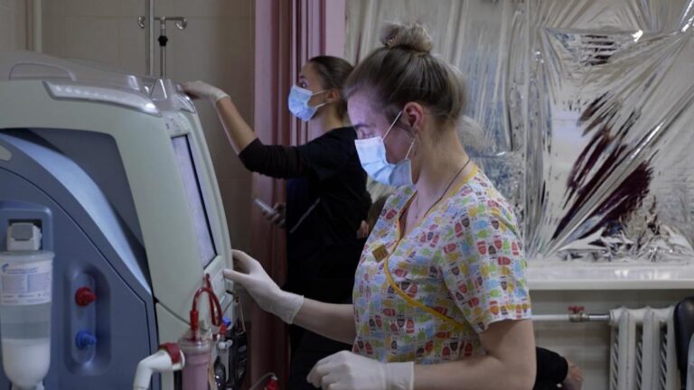 See inside a Kyiv hospital amid intense Russian missile attacks on the city