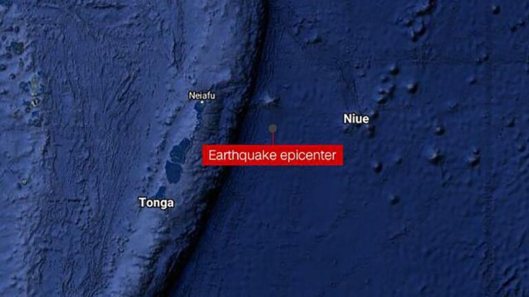 Tsunami warning issued after 7.9 magnitude earthquake near Tonga