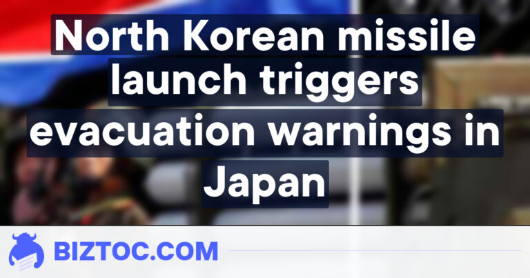 North Korean missile launch triggers evacuation warnings in Japan