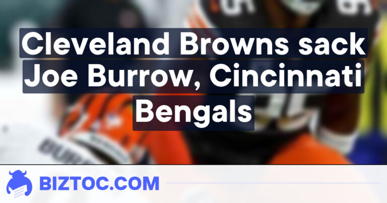 Cleveland Browns sack Joe Burrow, Cincinnati Bengals