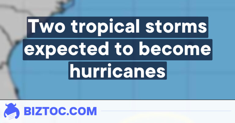 Two tropical storms expected to become hurricanes