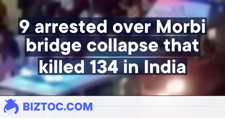 9 arrested over Morbi bridge collapse that killed 134 in India