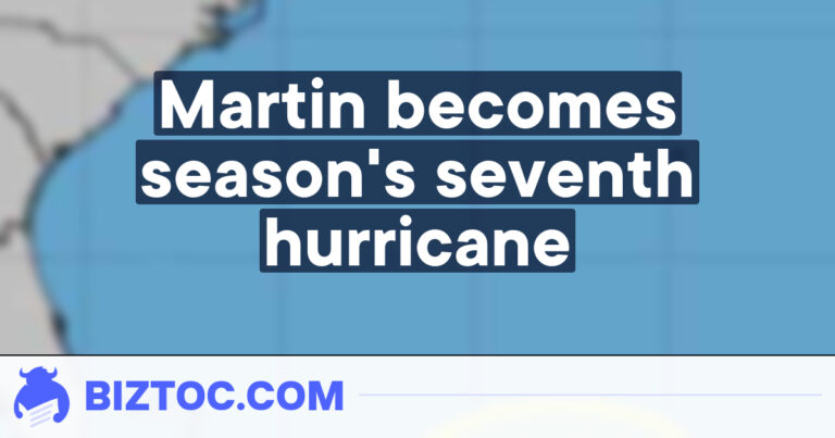 Martin becomes season’s seventh hurricane