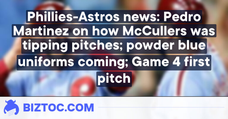 Phillies-Astros news: Pedro Martinez on how McCullers was tipping pitches; powder blue uniforms coming; Game 4 first pitch