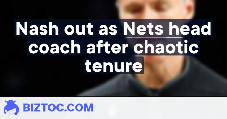 Nash out as Nets head coach after chaotic tenure