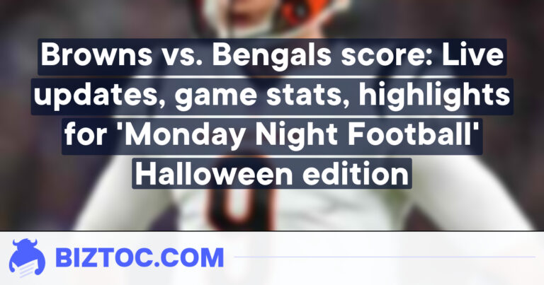 Browns vs. Bengals score: Live updates, game stats, highlights for ‘Monday Night Football’ Halloween edition