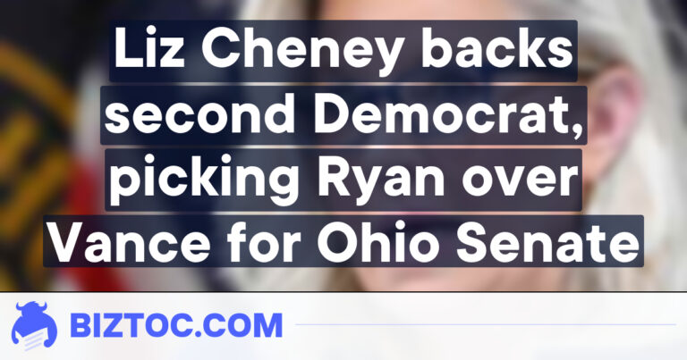 Liz Cheney backs second Democrat, picking Ryan over Vance for Ohio Senate