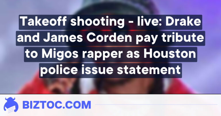 Takeoff shooting – live: Drake and James Corden pay tribute to Migos rapper as Houston police issue statement